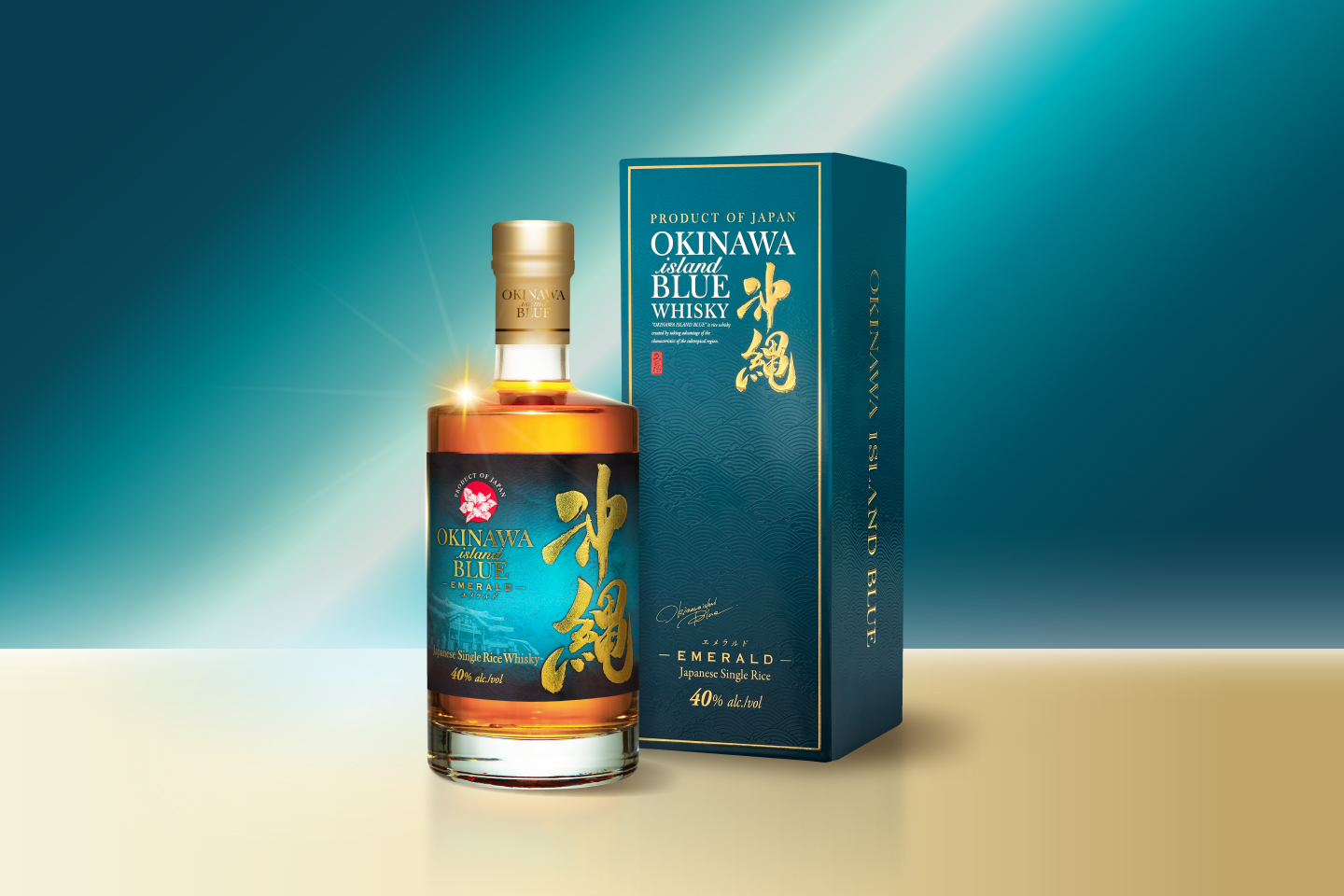 沖縄の海が育んだ琥珀色の輝き。OKINAWA ISLAND BLUE EMERALDに込めた想い